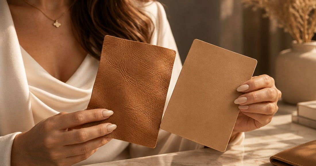 Camel leather or camel-coloured leather: how to tell