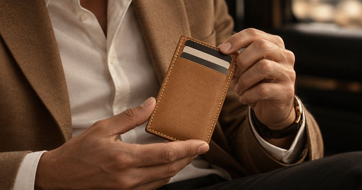 Best camel leather card holders for men in 2026 - Cam-Ora
