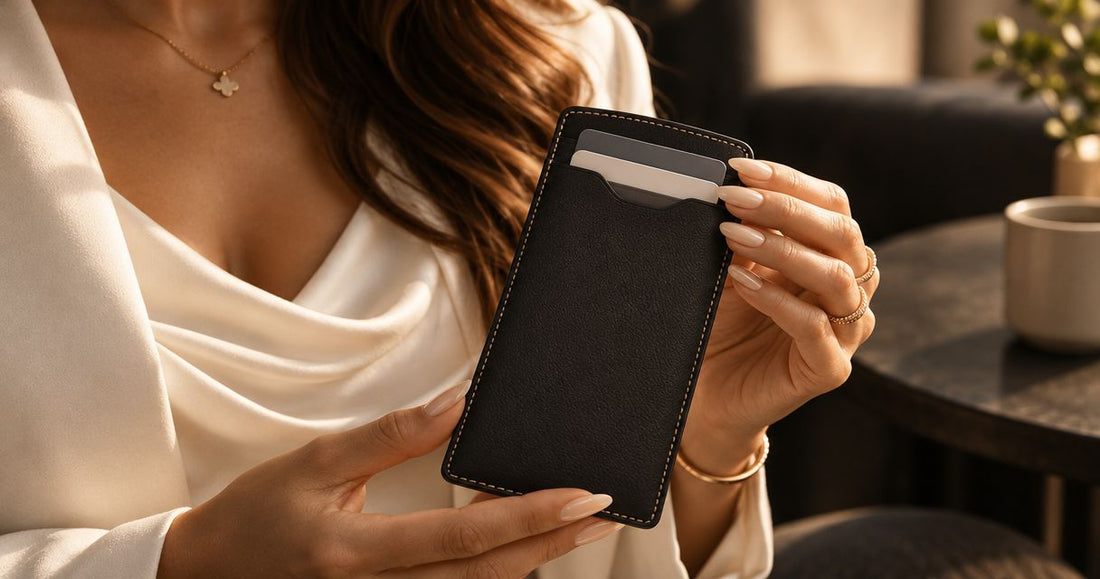 How many cards should you keep in a leather card holder? - Cam-Ora