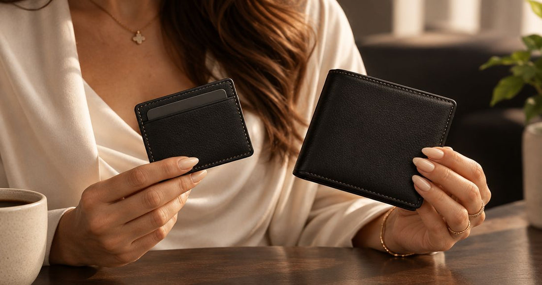Leather card holder or bifold wallet: which should you carry? - Cam-Ora