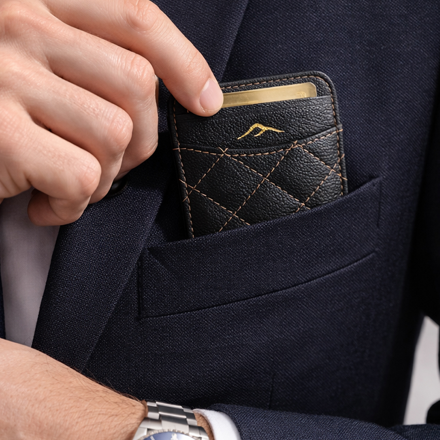 Card Holder - Premium Camel Leather