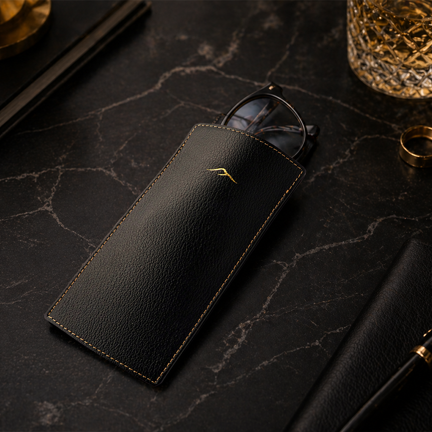 Eyeglasses Case - Premium Camel Leather
