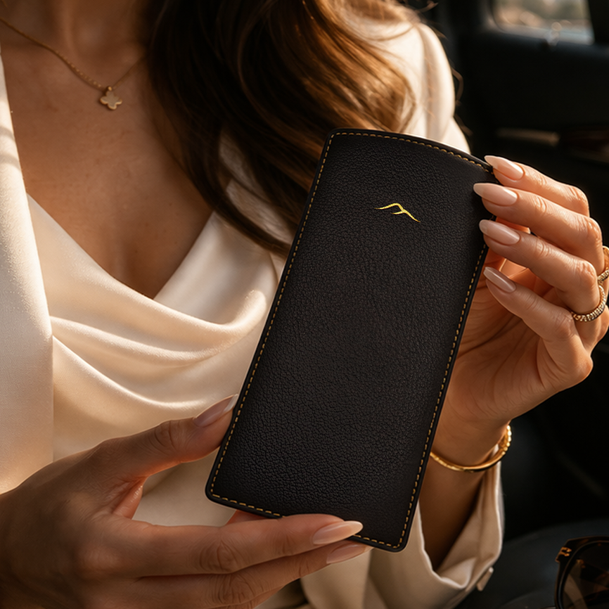 Eyeglasses Case - Premium Camel Leather