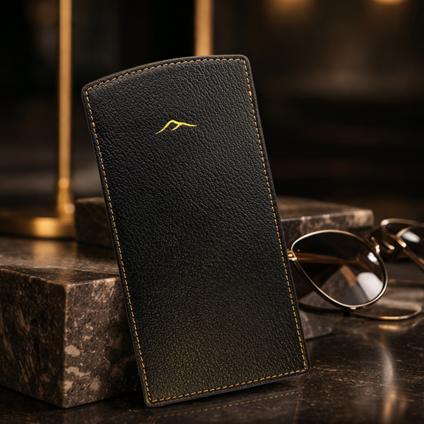 Eyeglasses Case - Premium Camel Leather
