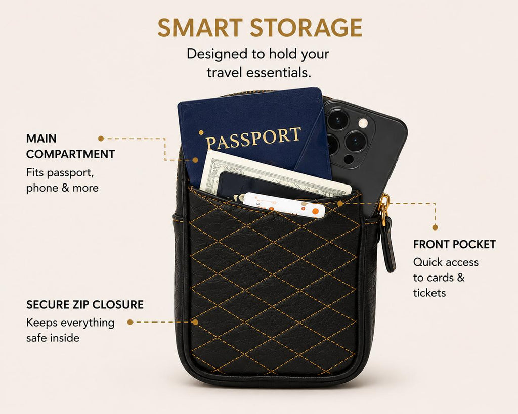 Passport Holder - Premium Camel Leather