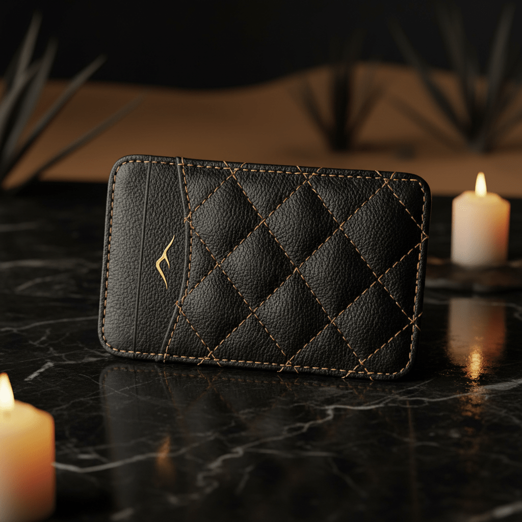 Camel Leather Card Holder - Cam-Ora