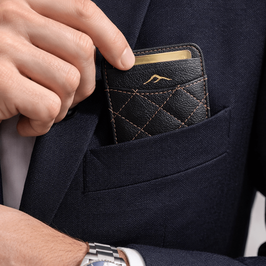 Camel Leather Card Holder - Cam-Ora
