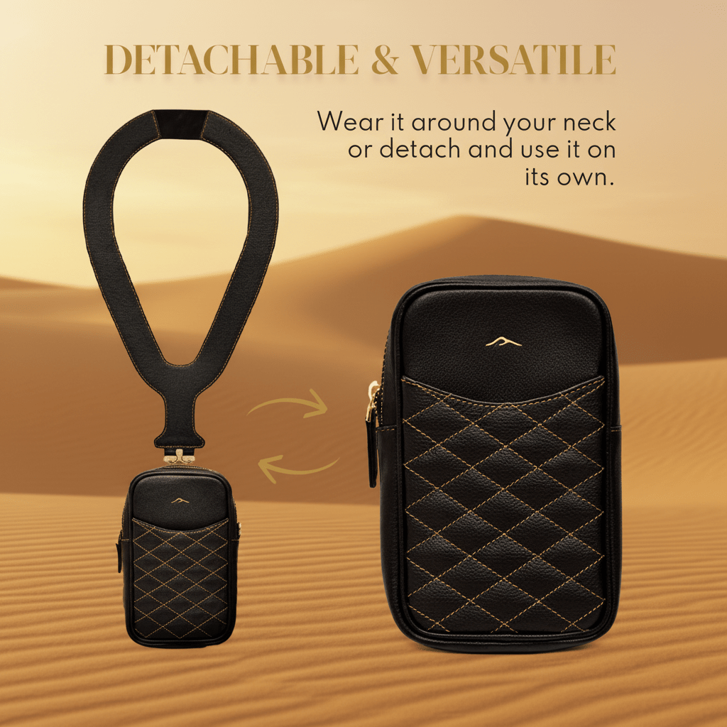 Camel Leather Travel Passport Holder. - Cam-Ora